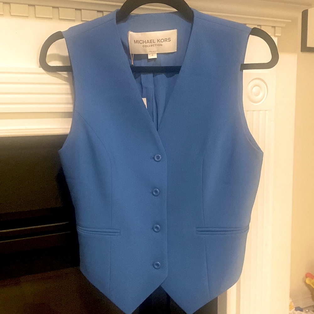 Michael Kors Collection, Size 4, Cadet Blue